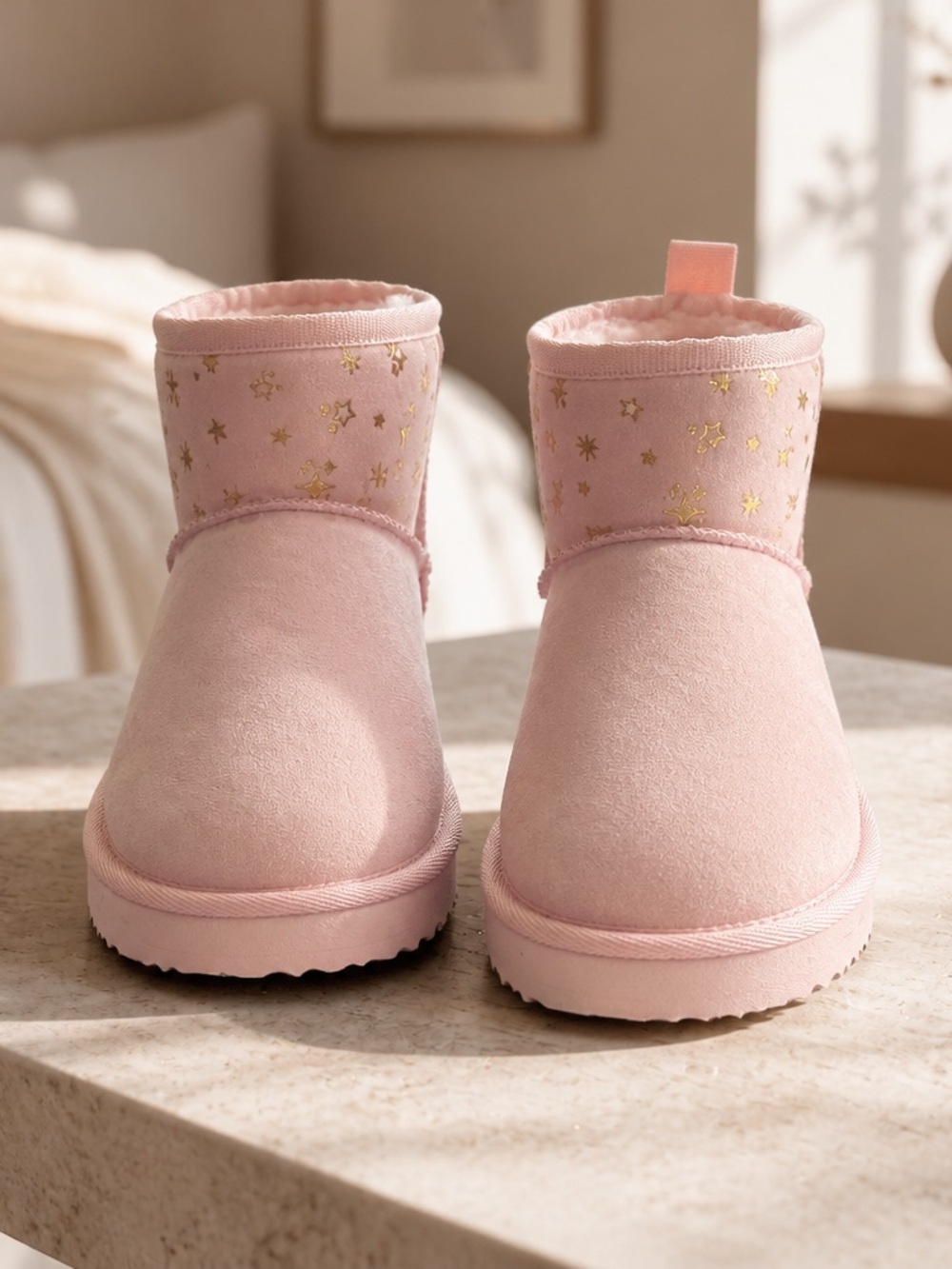 NIB Magellan Youth Little Girls Pink Gold Fashion Ankle Boot - Size 1